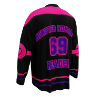 Image 11 of Monster romance Recycled hockey fan jersey 