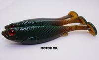 Image 1 of 5" Swimbait Split Belly (3 Pack) Motor Oil