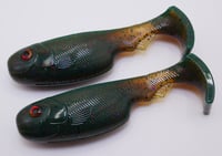 Image 2 of 3.5" Epic Pud Swimbait (Split Belly) (2 Pack) Motor Oil