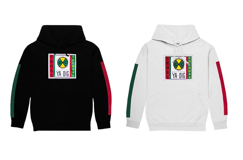 Image of Cross Colours - LABEL LOGO PULLOVER HOODIE