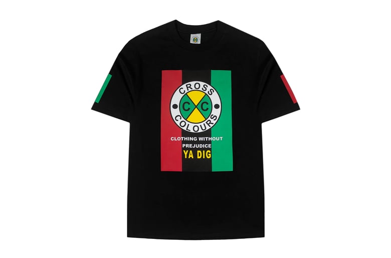 Image of Cross Colours - FLAG LOGO T-SHIRT (Boxy Fit)