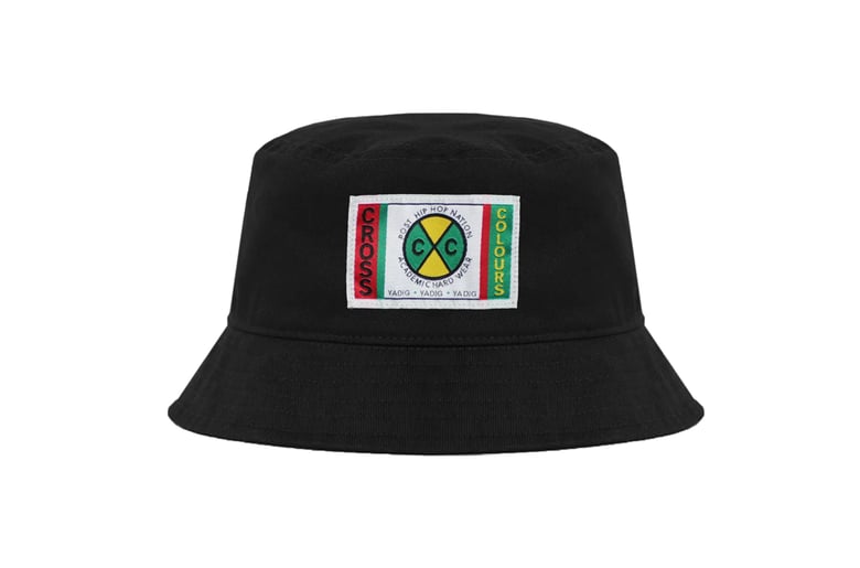 Image of Cross Colours - Label Logo BUCKET HAT