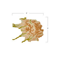 Image 5 of Olympic National Park 3D Topography Map