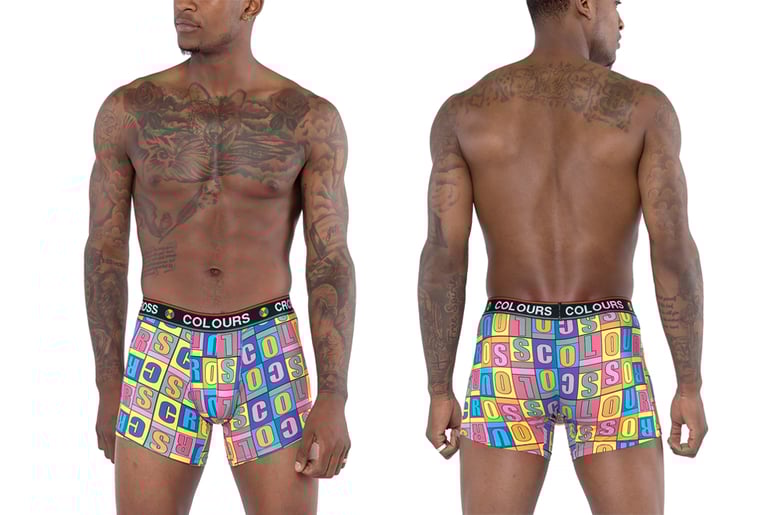 Image of Cross Colours - ALPHABET BOXER BRIEF - RBG