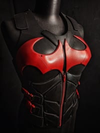 Image 3 of Batwoman chest abs armor Red
