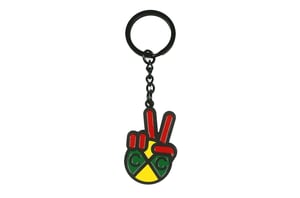 Image of Cross Colours - Peace Logo Keychain