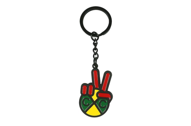 Image of Cross Colours - Peace Logo Keychain