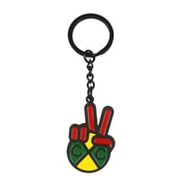 Image 2 of Cross Colours - Peace Logo Keychain