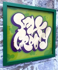 Image 6 of Stay Groovy - Framed Reverse Painted and Gold Gilded Glass