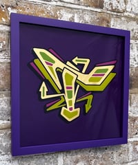 Image 6 of T - Letter - Framed Reverse Painted and Gold Gilded Glass