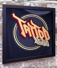Image 6 of Tattoo Studio - Framed Reverse Painted and Gold Gilded Glass