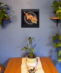 Image 3 of Tattoo Studio - Framed Reverse Painted and Gold Gilded Glass