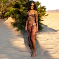 Image 7 of Metallic Golden Brown Goddess Panel Set