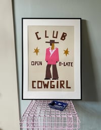 Club Cowgirl Original Collage Artwork