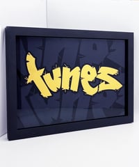 Image 4 of Tunes  - Framed Reverse Painted and Gold Gilded Glass