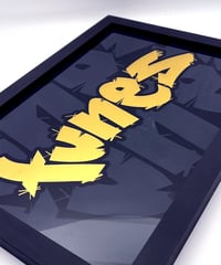 Image 2 of Tunes  - Framed Reverse Painted and Gold Gilded Glass
