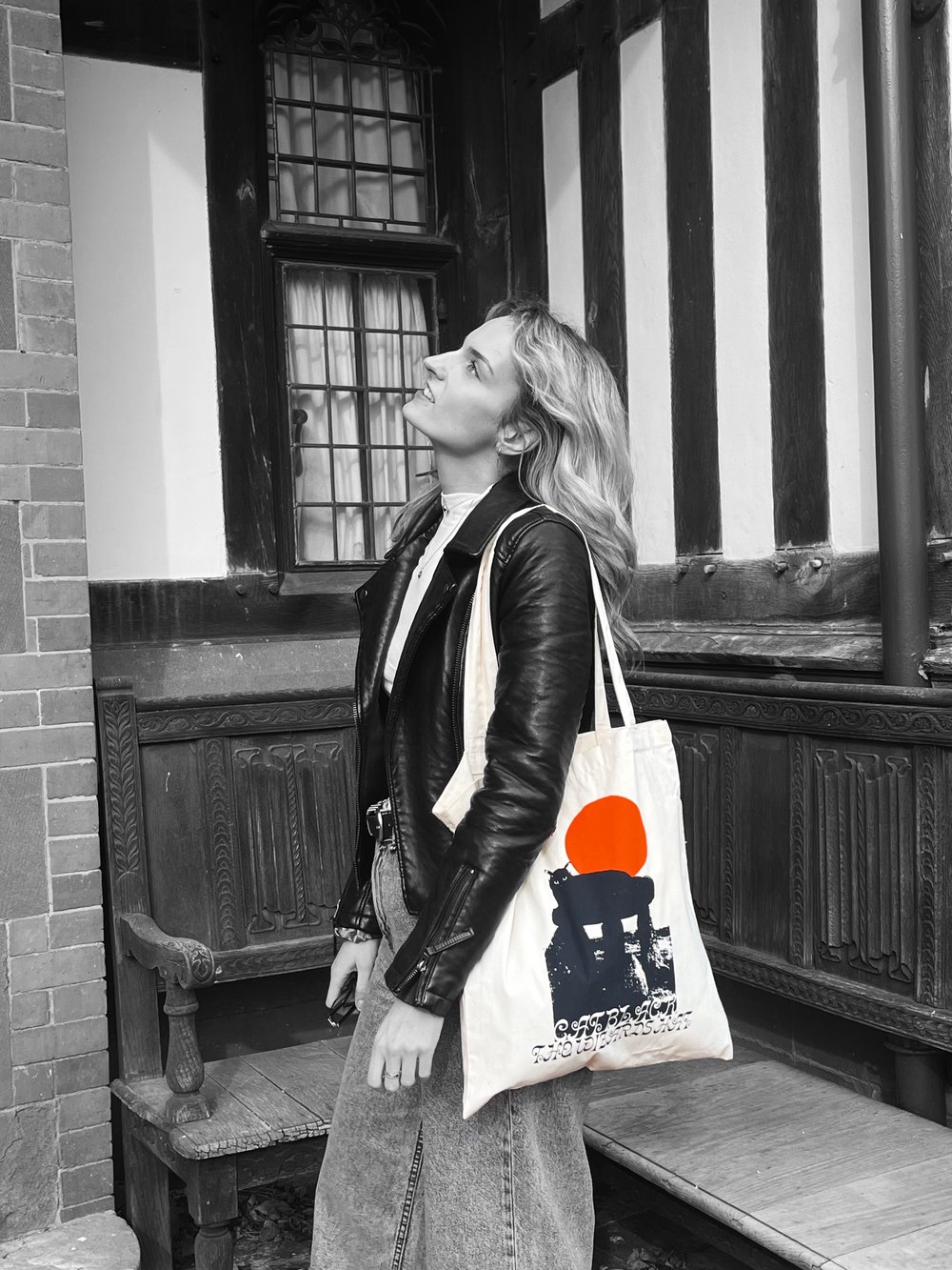 Cat Black Tote Bag