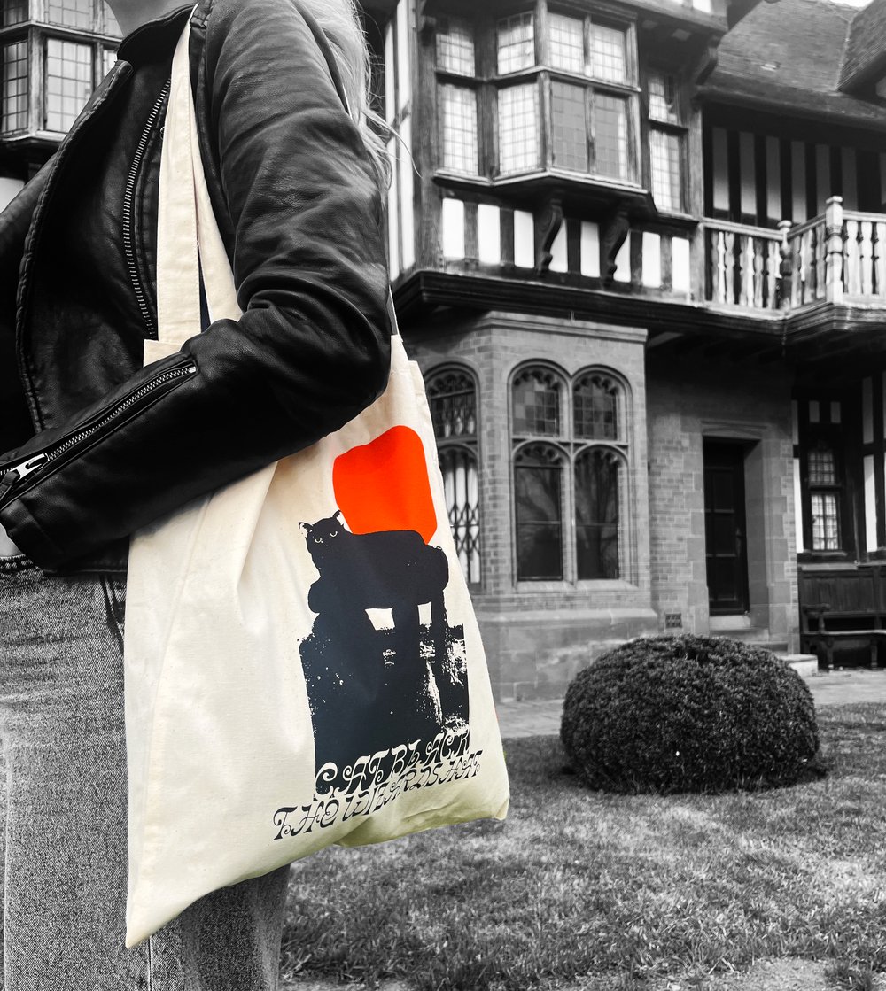 Cat Black Tote Bag 