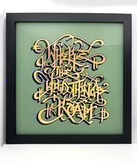 Image 1 of Where The Wild Things Roam -  23 Carat Gold Gilded Glass Wall Art