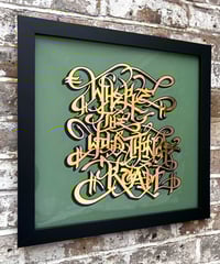 Image 6 of Where The Wild Things Roam -  23 Carat Gold Gilded Glass Wall Art