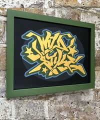 Image 6 of Wild Style - Framed Reverse Painted and Gold Gilded Glass