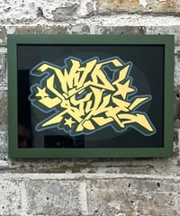Image 5 of Wild Style - Framed Reverse Painted and Gold Gilded Glass