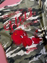 Image 1 of 1 of 1 Somebody Loves Me Reclaimed Camo Baby Tee