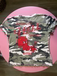 Image 3 of 1 of 1 Somebody Loves Me Reclaimed Camo Baby Tee