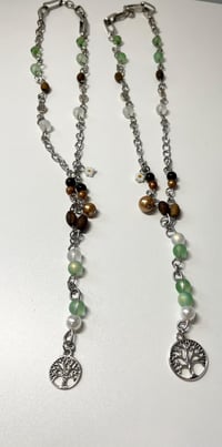 Image 1 of Handmade  Upcycled Necklaces, One of a Kind Necklaces, Unique Gift Idea, Hippie Boho Tree of Life...