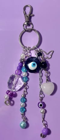 Image 1 of Evil Eye Keychain, Custom Made Unique One of A Kind Keychains for Protections, Evil Eye Protectio...