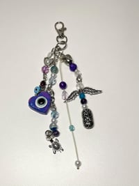 Image 1 of Evil Eye Keychain, Custom Made Unique One of A Kind Keychains for Protections, Evil Eye Pr-caeef643