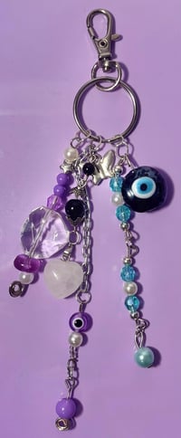 Image 2 of Evil Eye Keychain, Custom Made Unique One of A Kind Keychains for Protections, Evil Eye Protectio...
