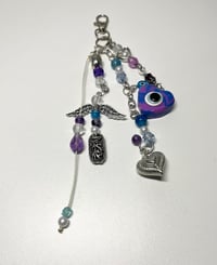 Image 2 of Evil Eye Keychain, Custom Made Unique One of A Kind Keychains for Protections, Evil Eye Pr-caeef643