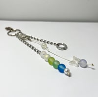 Image 3 of Handmade Keychains with Upcycled Elements, Unique One of a Kind Keychains, Spring Summer Inspired...