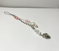 Image 5 of Handmade Unique One of A Kind Cell Phone Charms, Upcycled Elements, Evil Eye Protection, Hippie S...