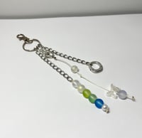Image 4 of Handmade Keychains with Upcycled Elements, Unique One of a Kind Keychains, Spring Summer Inspired...