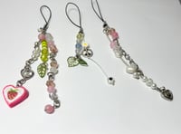 Image 6 of Handmade Unique One of A Kind Cell Phone Charms, Upcycled Elements, Evil Eye Protection, Hippie S...