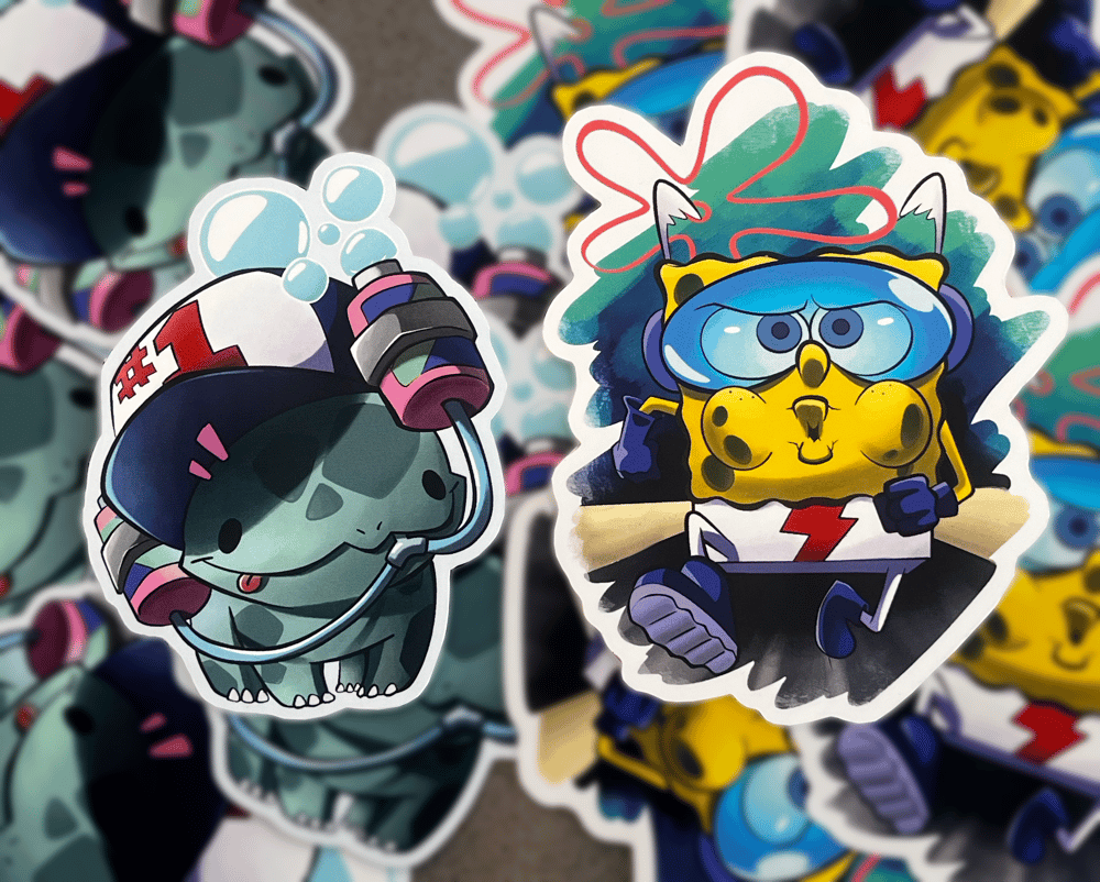 Image of Spongey Guy Stickers