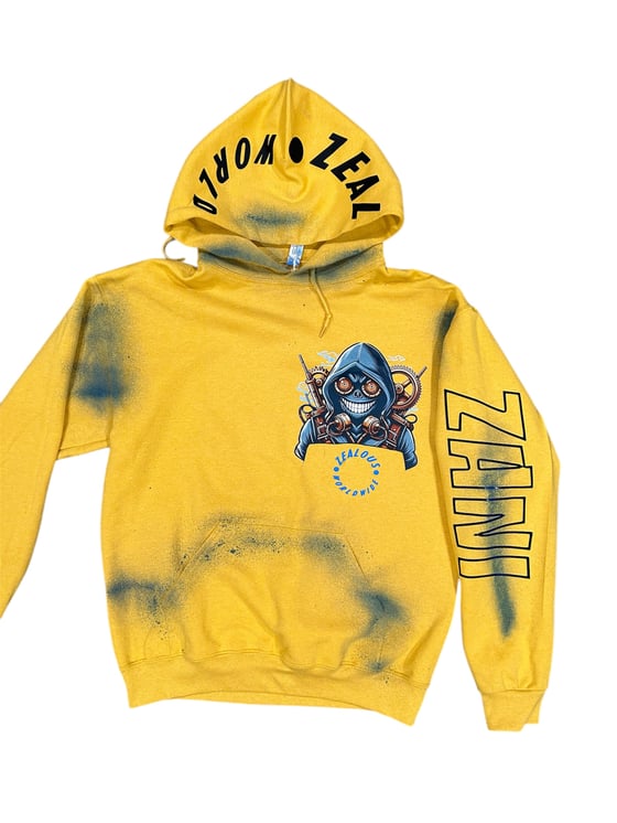 Image of YELLOW “WIRED OFF” ZEALOUS HOODED 