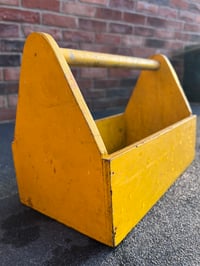 Image 2 of Small Yellow Chippy Wooden Trug 