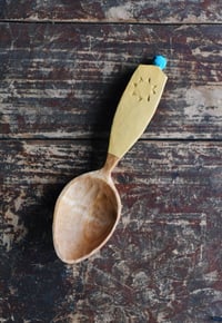 Image 1 of Handcarved roasted birch pocket spoon 