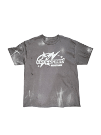 White Fade Distressed T-Shirt