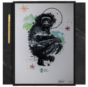 COLLECTOR WHITE-BEARDED GIBBON JUNGLE FACE