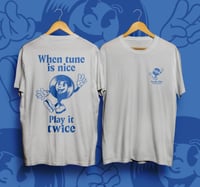 Play It Twice T-Shirt / Vintage blue