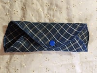 Image 2 of Set of 6 Linen Pantyliners - Vintage Blues