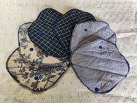 Image 1 of Set of 6 Linen Pantyliners - Vintage Blues