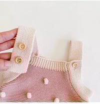 Image 7 of Henley Knit Romper - Cotton Candy 