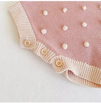 Image 10 of Henley Knit Romper - Cotton Candy 