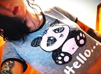Image 2 of Gothic Panda Cropped Tee