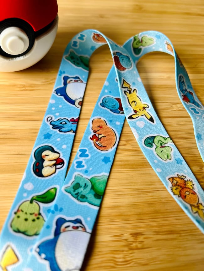 Pokemon Sleepy Gang Lanyard